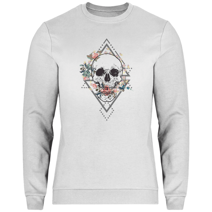 Blühender Schädel - Herren Sweatshirt - Textilzauber