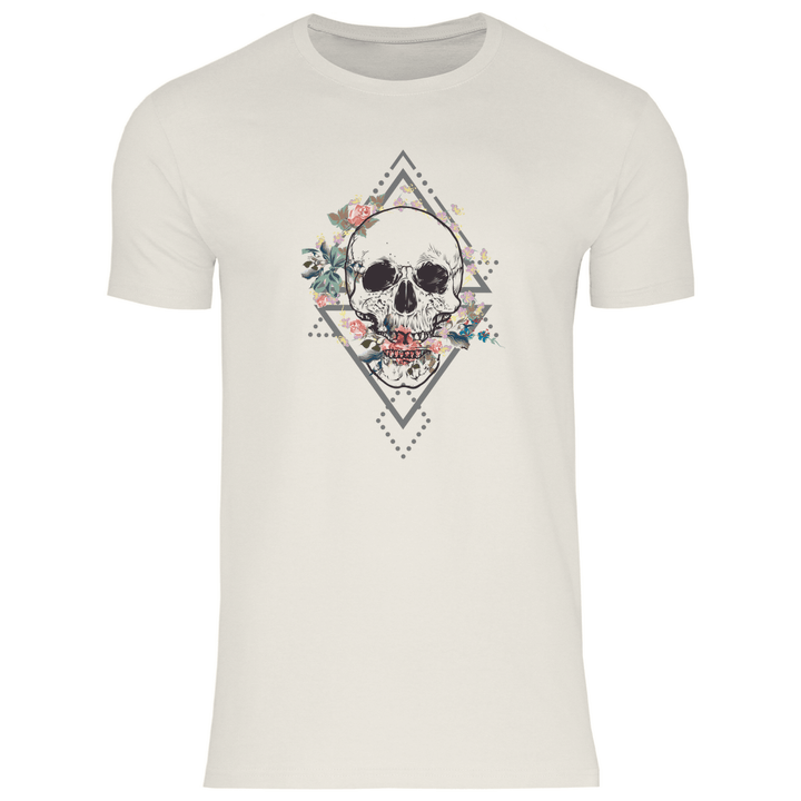 Blühender Schädel - Herren T - Shirt - Textilzauber