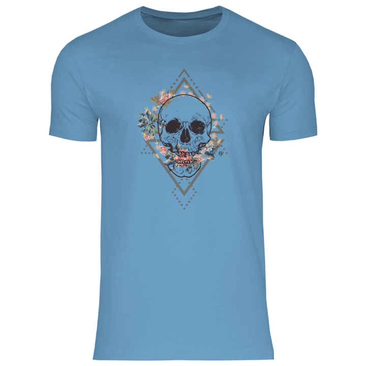 Blühender Schädel - Herren T - Shirt - Textilzauber