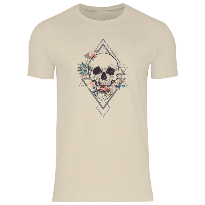 Blühender Schädel - Herren T - Shirt - Textilzauber