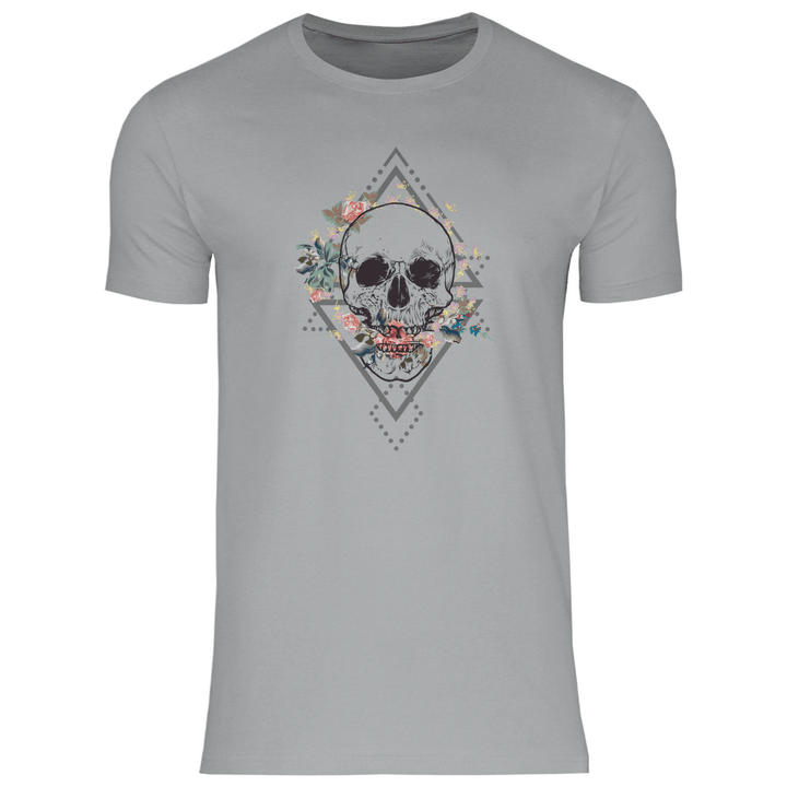 Blühender Schädel - Herren T - Shirt - Textilzauber
