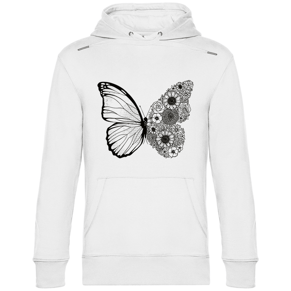 Blumenfalter - Herren Hoodie - Textilzauber
