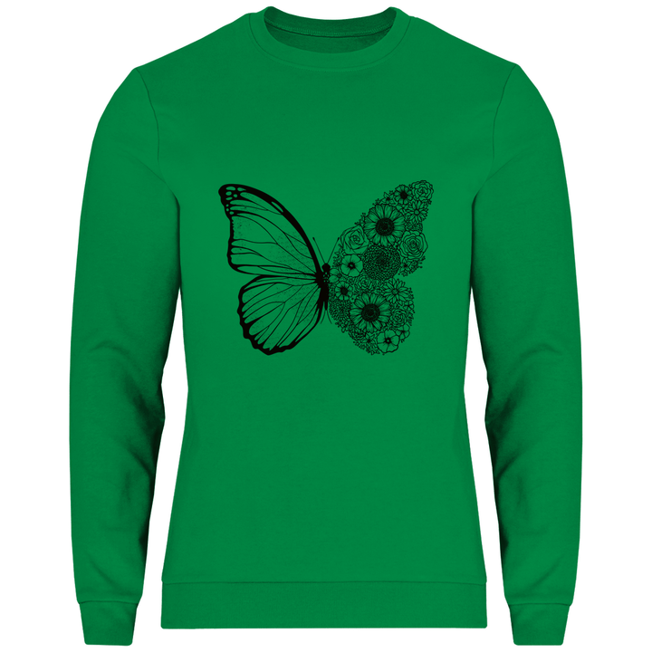 Blumenfalter - Herren Sweatshirt - Textilzauber