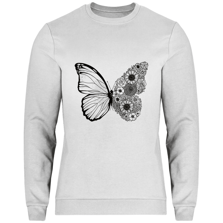 Blumenfalter - Herren Sweatshirt - Textilzauber