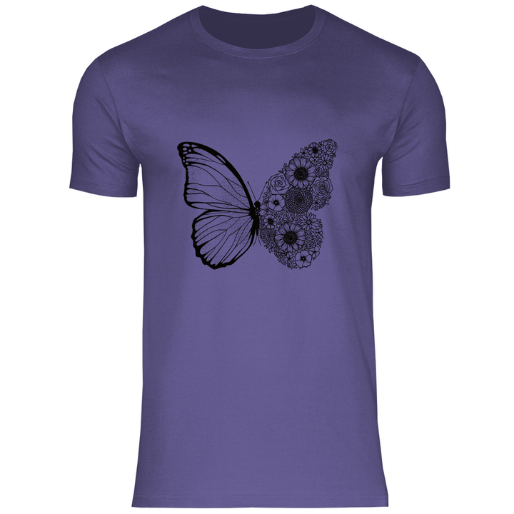 Blumenfalter - Herren T - Shirt - Textilzauber