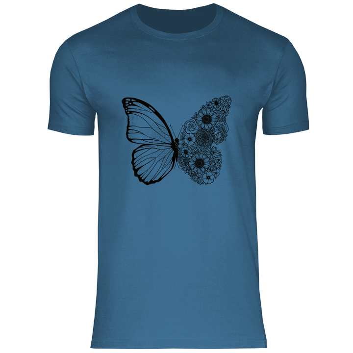 Blumenfalter - Herren T - Shirt - Textilzauber