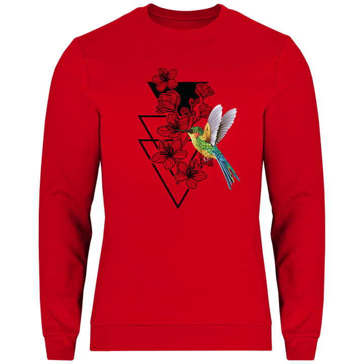 Blumenkolibri - Herren Sweatshirt - Textilzauber