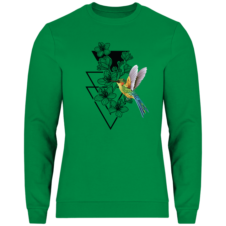 Blumenkolibri - Herren Sweatshirt - Textilzauber