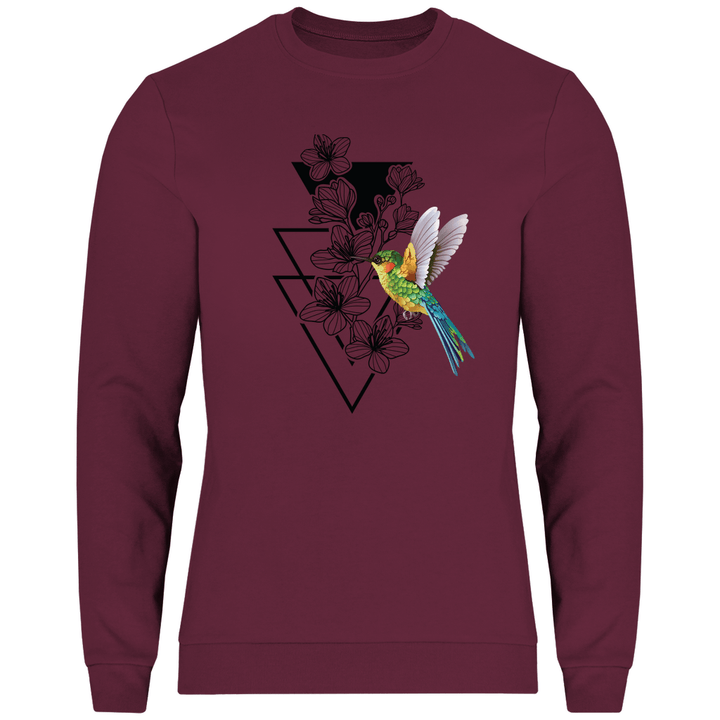 Blumenkolibri - Herren Sweatshirt - Textilzauber
