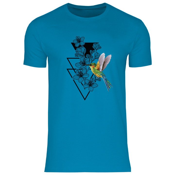 Blumenkolibri - Herren T - Shirt - Textilzauber