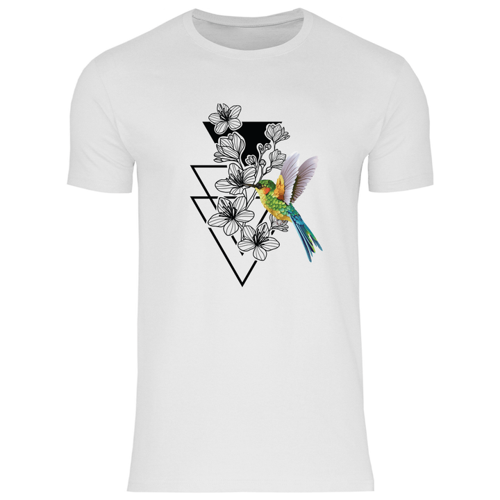 Blumenkolibri - Herren T - Shirt - Textilzauber