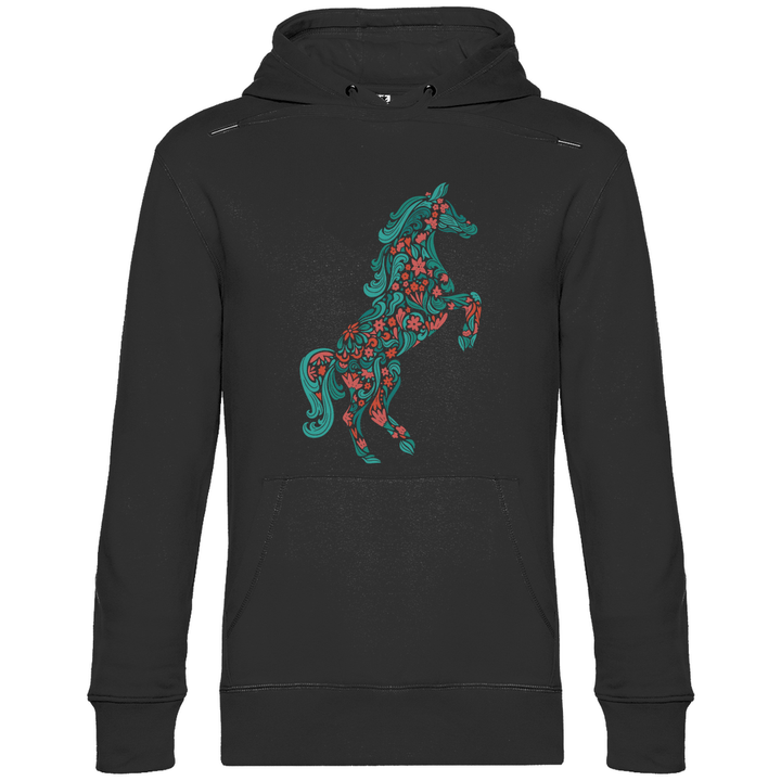 Blumiges Pferd - Herren Hoodie - Textilzauber