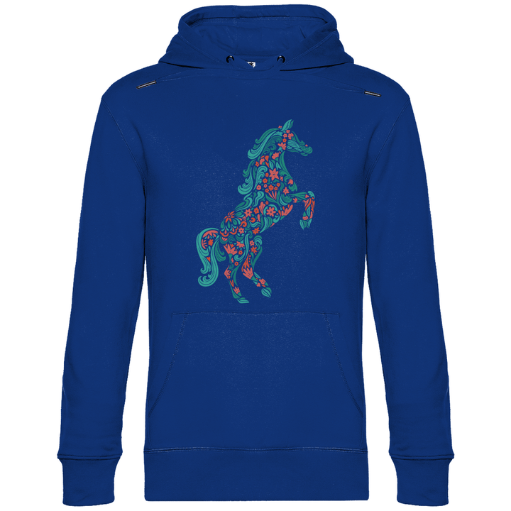 Blumiges Pferd - Herren Hoodie - Textilzauber