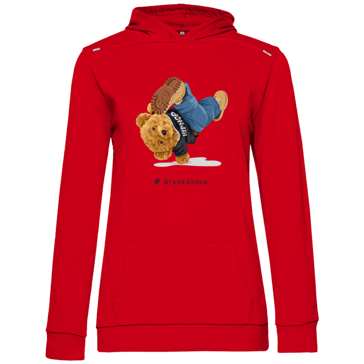 Breakdance Teddy - Damen Hoodie - Textilzauber