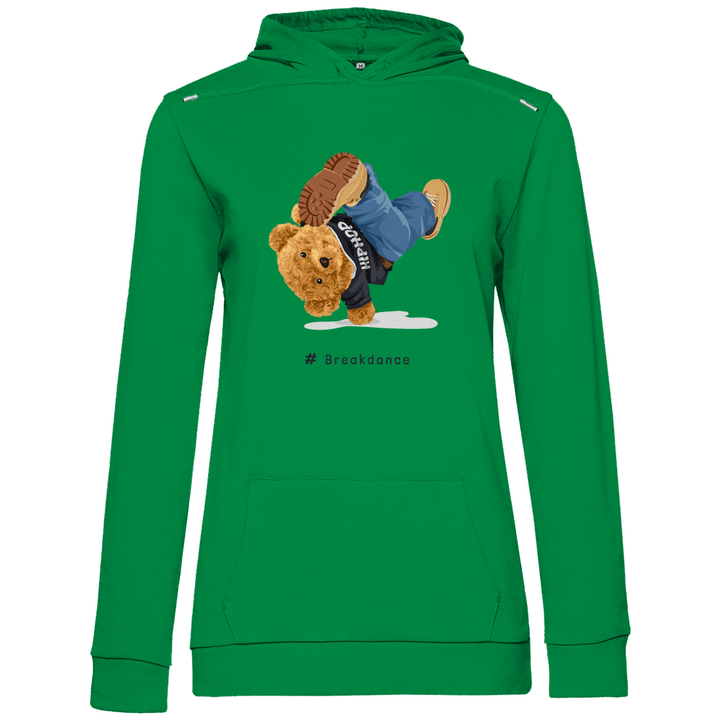 Breakdance Teddy - Damen Hoodie - Textilzauber