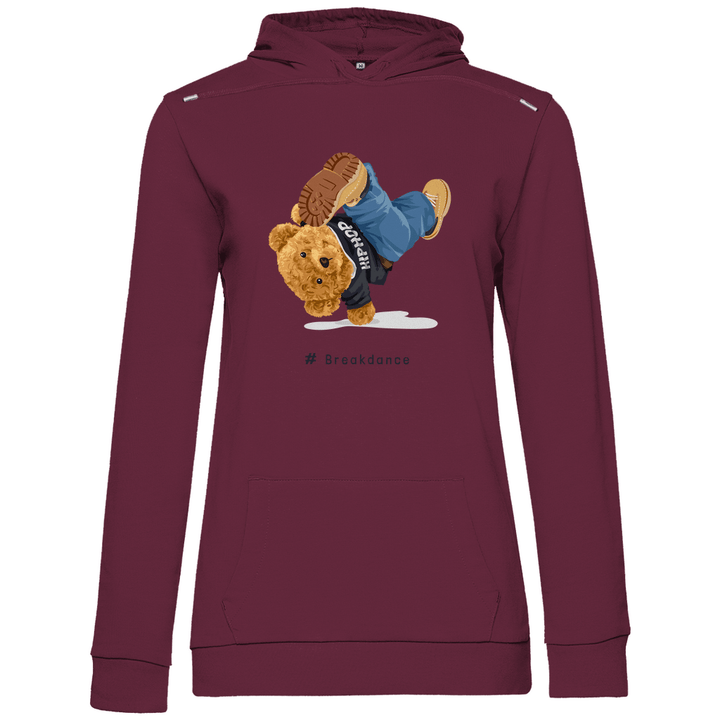 Breakdance Teddy - Damen Hoodie - Textilzauber