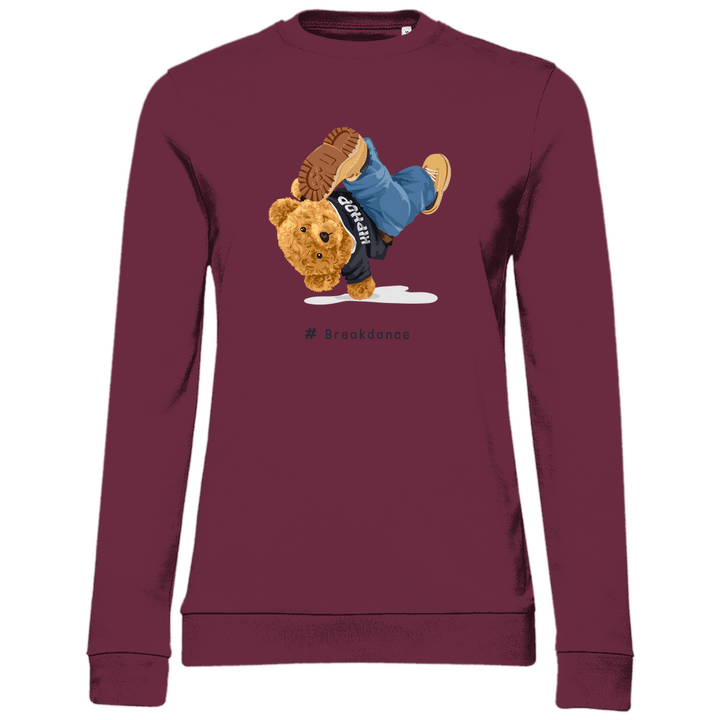 Breakdance Teddy - Damen Sweatshirt - Textilzauber