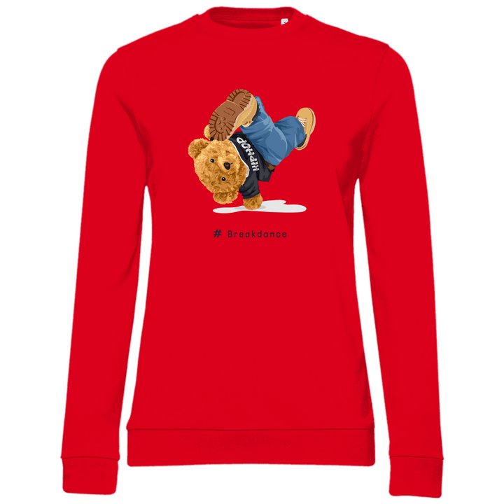 Breakdance Teddy - Damen Sweatshirt - Textilzauber