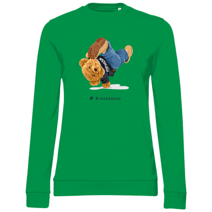 Breakdance Teddy - Damen Sweatshirt - Textilzauber
