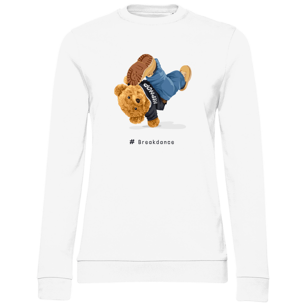 Breakdance Teddy - Damen Sweatshirt - Textilzauber