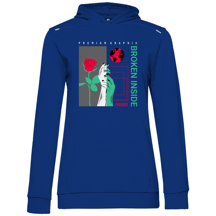 Broken Inside - Damen Hoodie - Textilzauber
