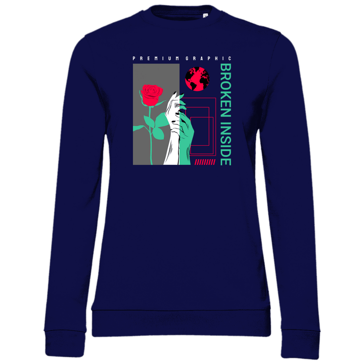 Broken Inside - Damen Sweatshirt - Textilzauber