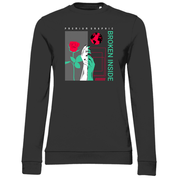 Broken Inside - Damen Sweatshirt - Textilzauber