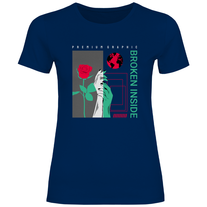 Broken Inside - Damen T - Shirt - Textilzauber