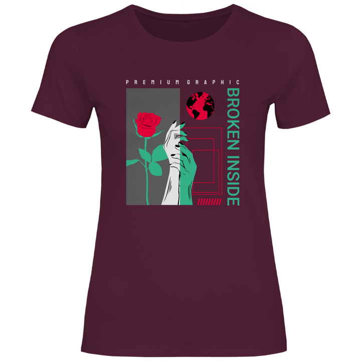 Broken Inside - Damen T - Shirt - Textilzauber