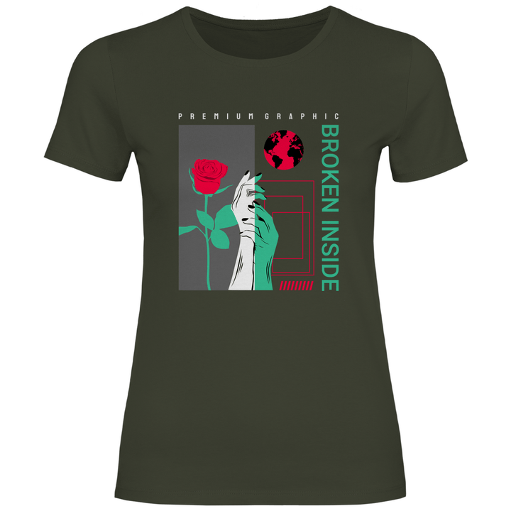 Broken Inside - Damen T - Shirt - Textilzauber