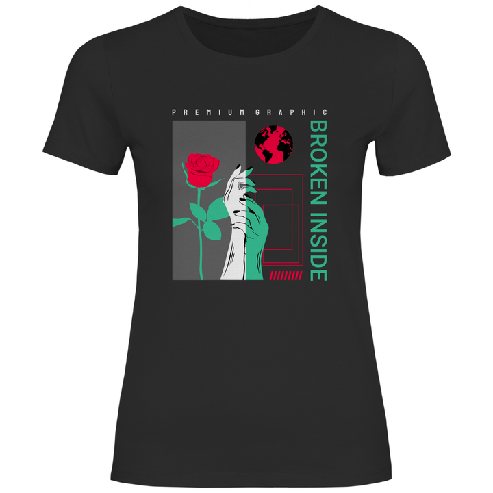 Broken Inside - Damen T - Shirt - Textilzauber
