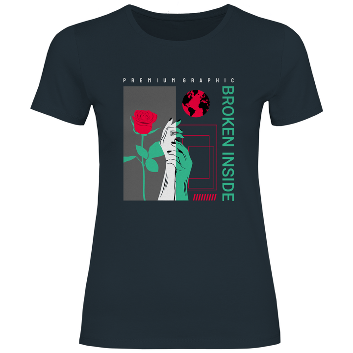 Broken Inside - Damen T - Shirt - Textilzauber