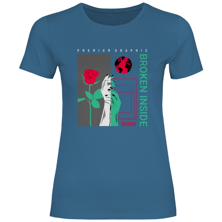 Broken Inside - Damen T - Shirt - Textilzauber