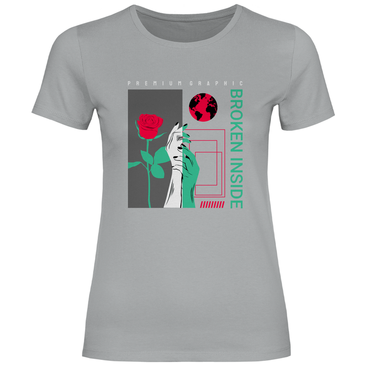 Broken Inside - Damen T - Shirt - Textilzauber