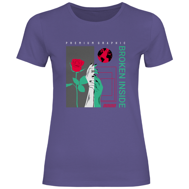 Broken Inside - Damen T - Shirt - Textilzauber
