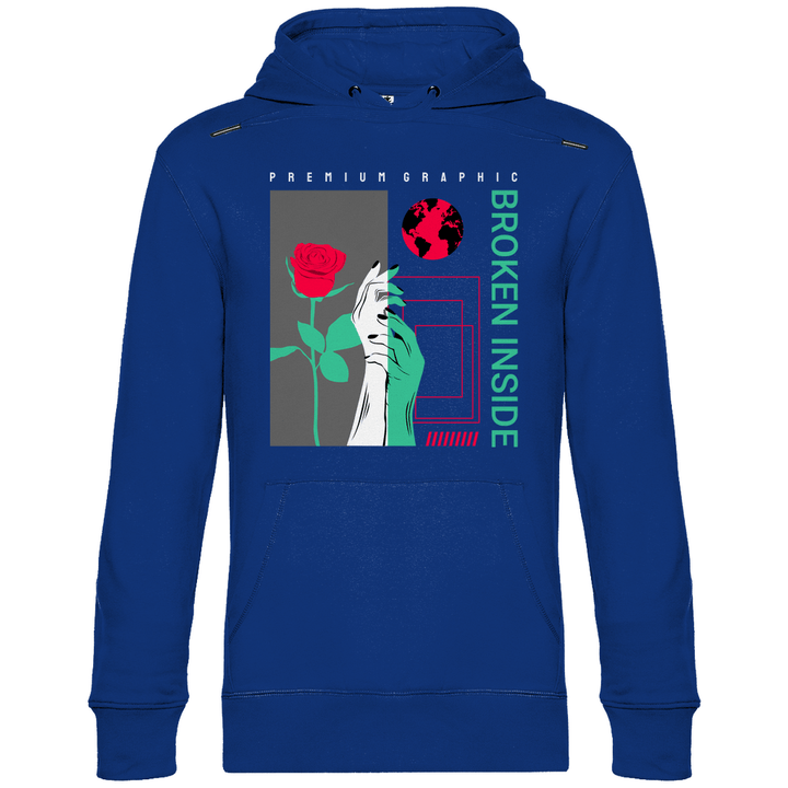 Broken Inside - Herren Hoodie - Textilzauber