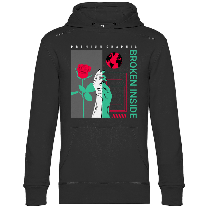 Broken Inside - Herren Hoodie - Textilzauber