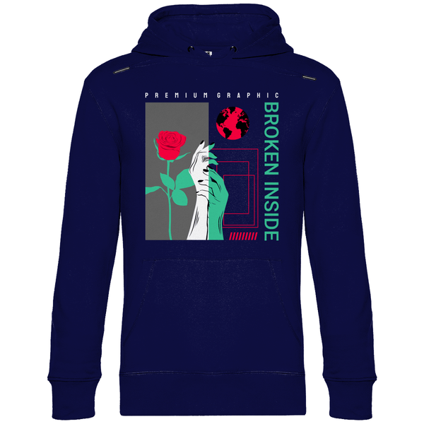 Broken Inside - Herren Hoodie - Textilzauber