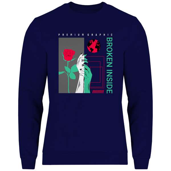 Broken Inside - Herren Sweatshirt - Textilzauber