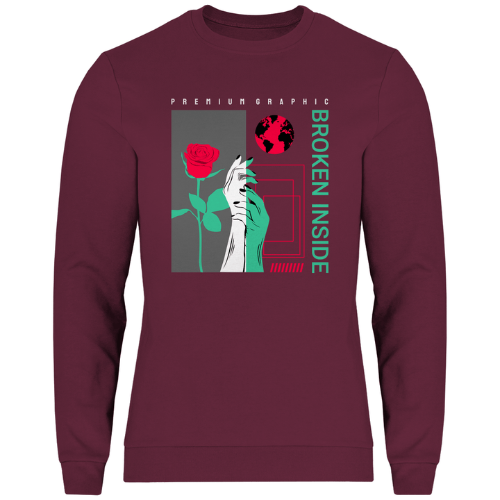 Broken Inside - Herren Sweatshirt - Textilzauber
