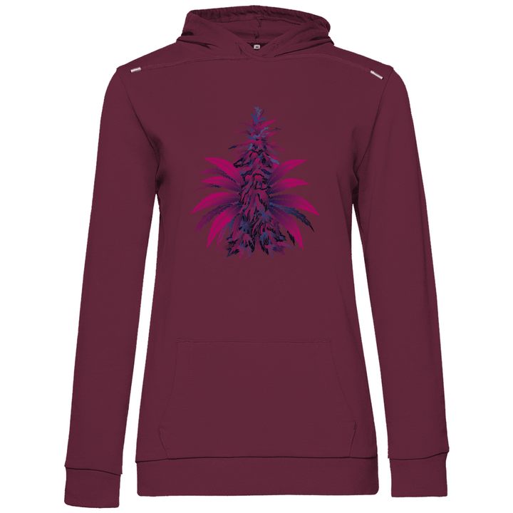 Bunte Hanfpflanze - Damen Hoodie - Textilzauber