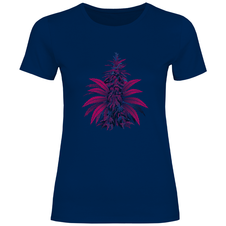Bunte Hanfpflanze - Damen T - Shirt - Textilzauber