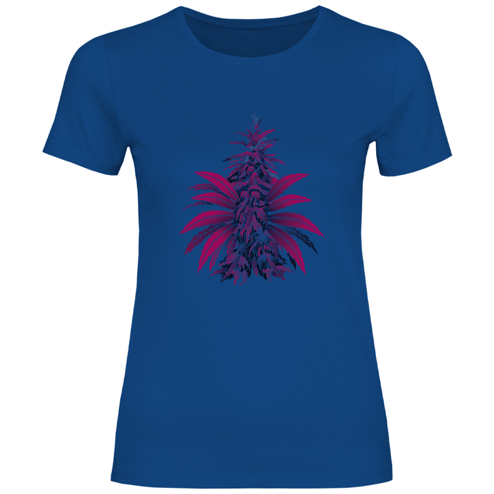 Bunte Hanfpflanze - Damen T - Shirt - Textilzauber