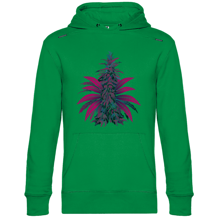 Bunte Hanfpflanze - Herren Hoodie - Textilzauber