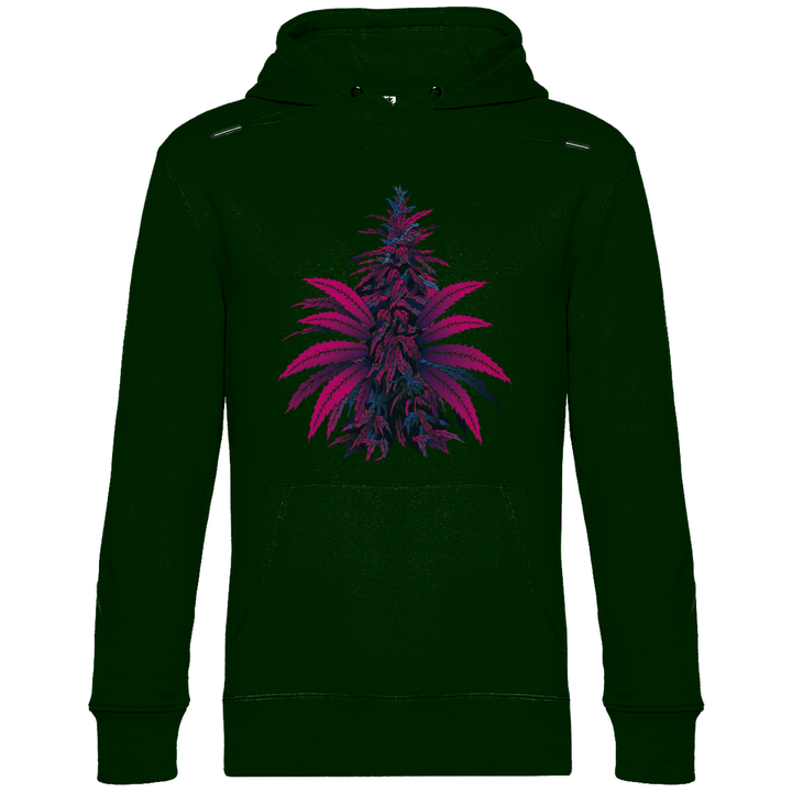Bunte Hanfpflanze - Herren Hoodie - Textilzauber