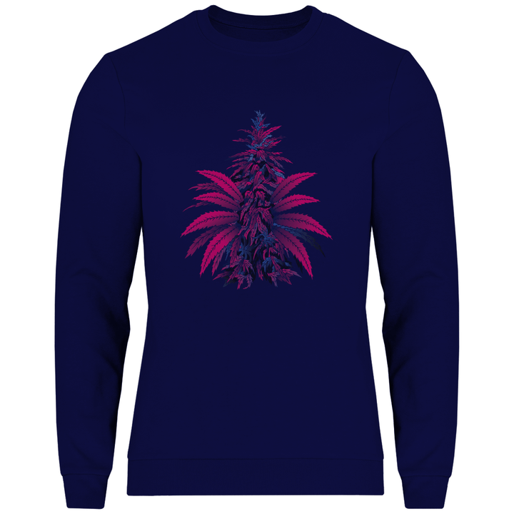 Bunte Hanfpflanze - Herren Sweatshirt - Textilzauber