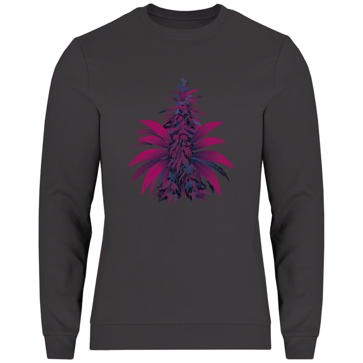 Bunte Hanfpflanze - Herren Sweatshirt - Textilzauber