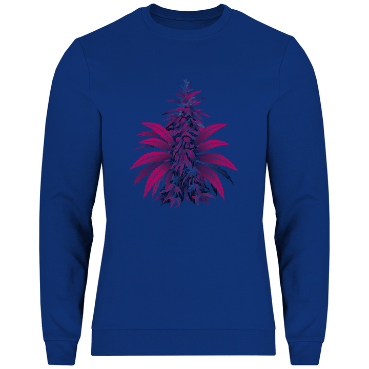 Bunte Hanfpflanze - Herren Sweatshirt - Textilzauber