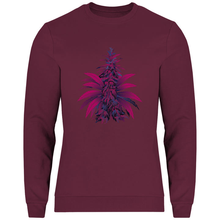 Bunte Hanfpflanze - Herren Sweatshirt - Textilzauber