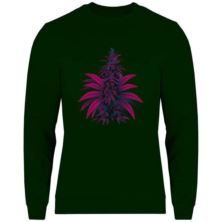 Bunte Hanfpflanze - Herren Sweatshirt - Textilzauber